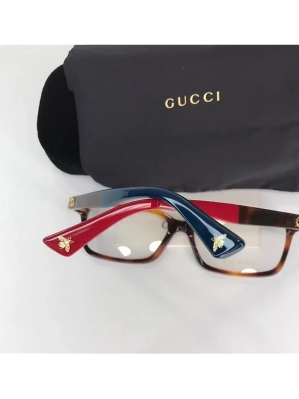 New Authentic - Gucci GG0168O 008 Rectangle Eyeglasses